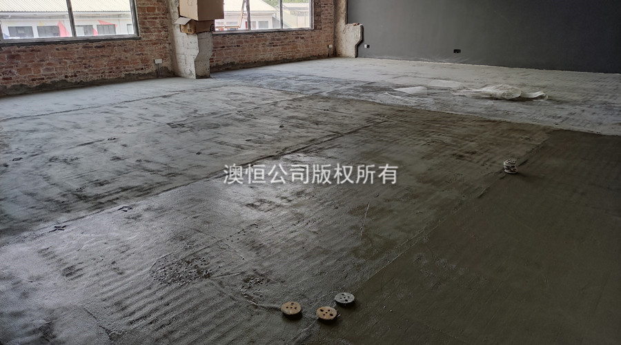 基礎地面處理完成
